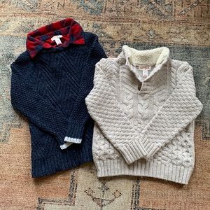 Two Cat and Jack sweaters, size 3T. EUC.